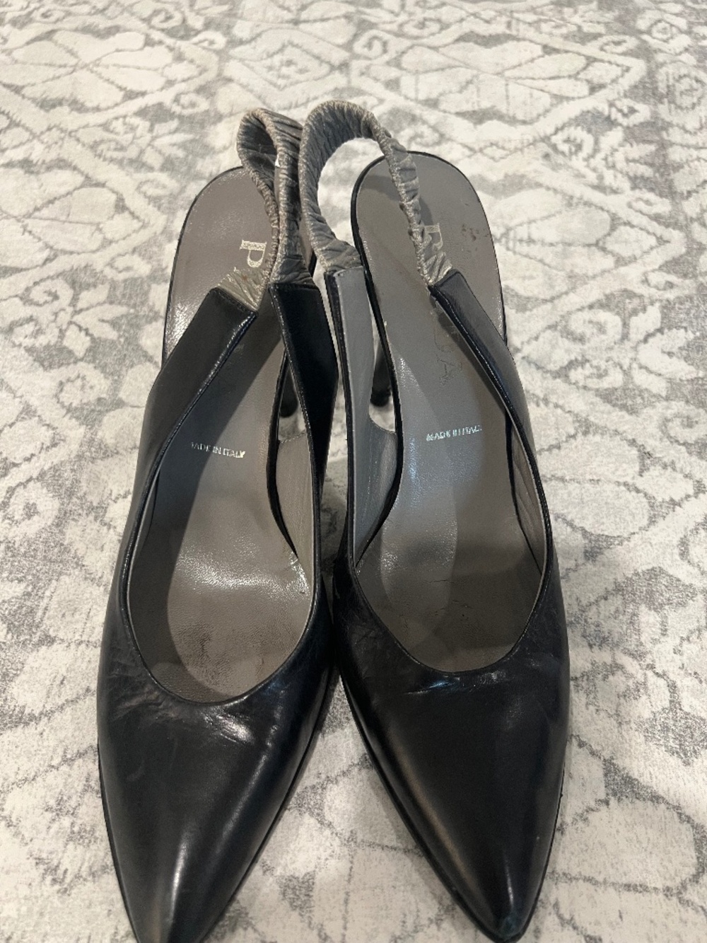 Vintage Prada 4" Heels, Size 37
